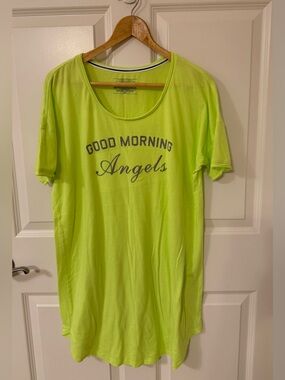Victoria’s Secret Neon Good Morning Angels Sleepshirt Night Gown Women’s M EUC